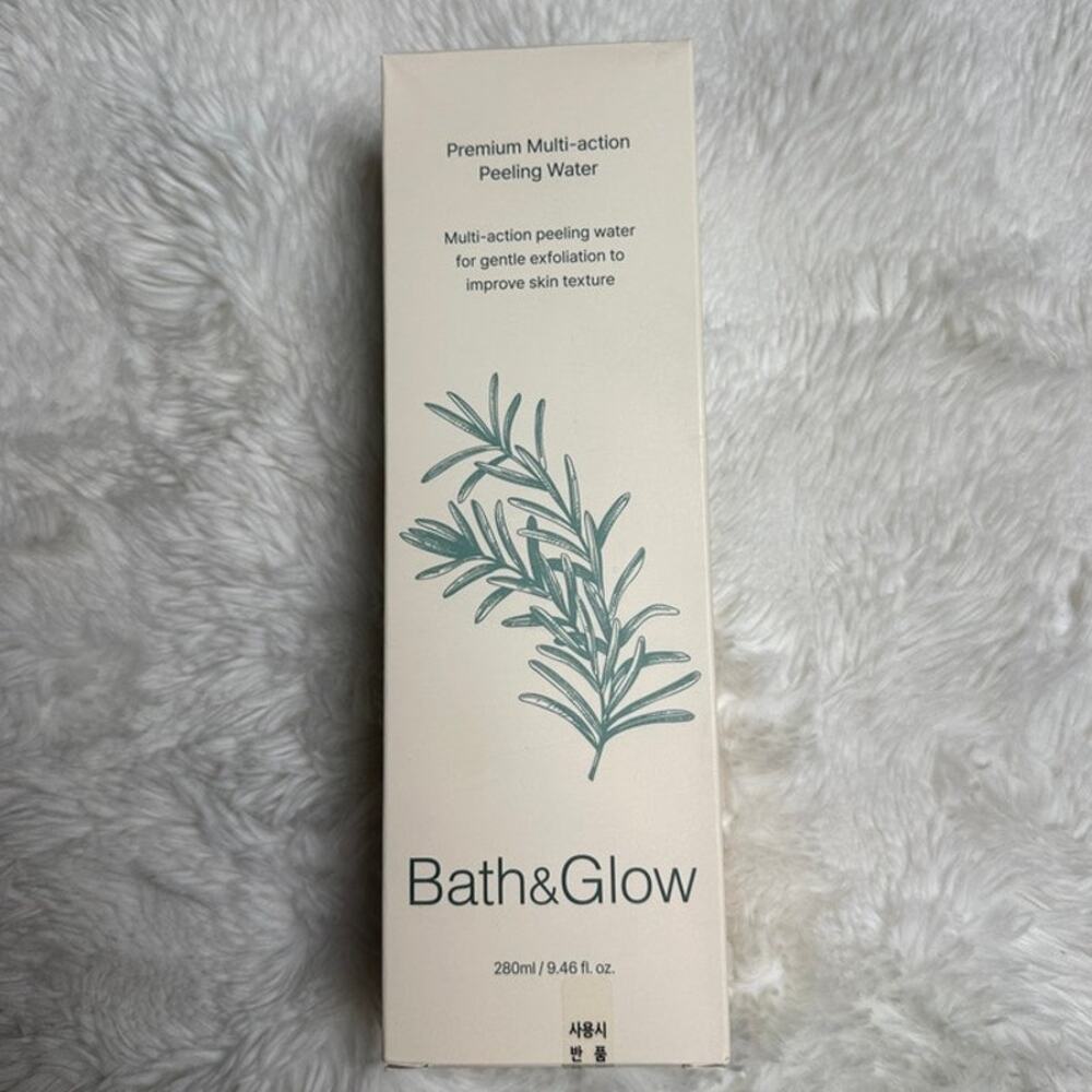 Bath & Glow Premium Multi-Action Peeling Water 9.46 oz Face Body Exfoliator New